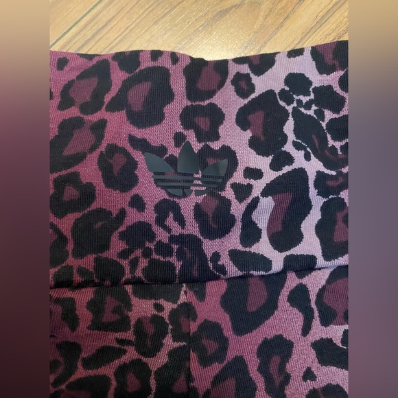 Adidas Originals three stripe leopard print leggings - Picture 7 of 8